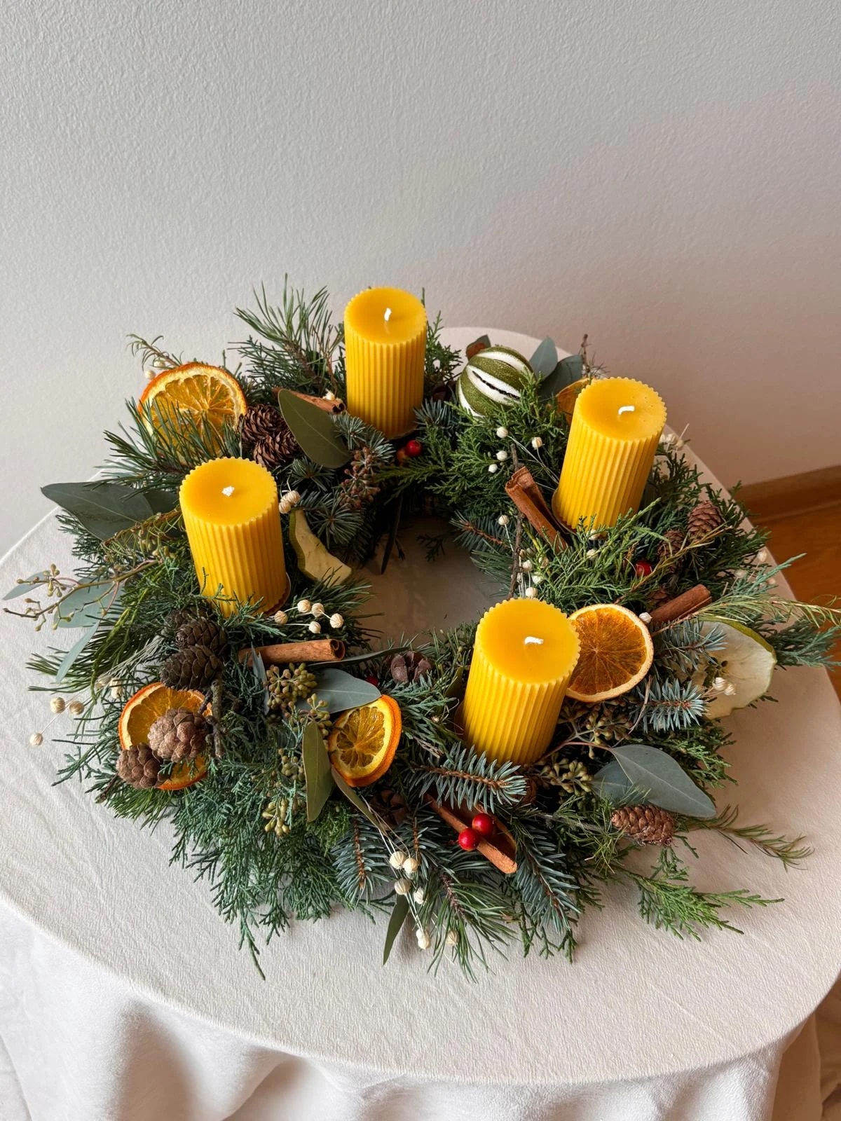 Adventní věnec – přírodní